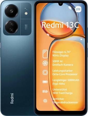 Xiaomi Redmi 13C 4G 4/128 GB niebieski